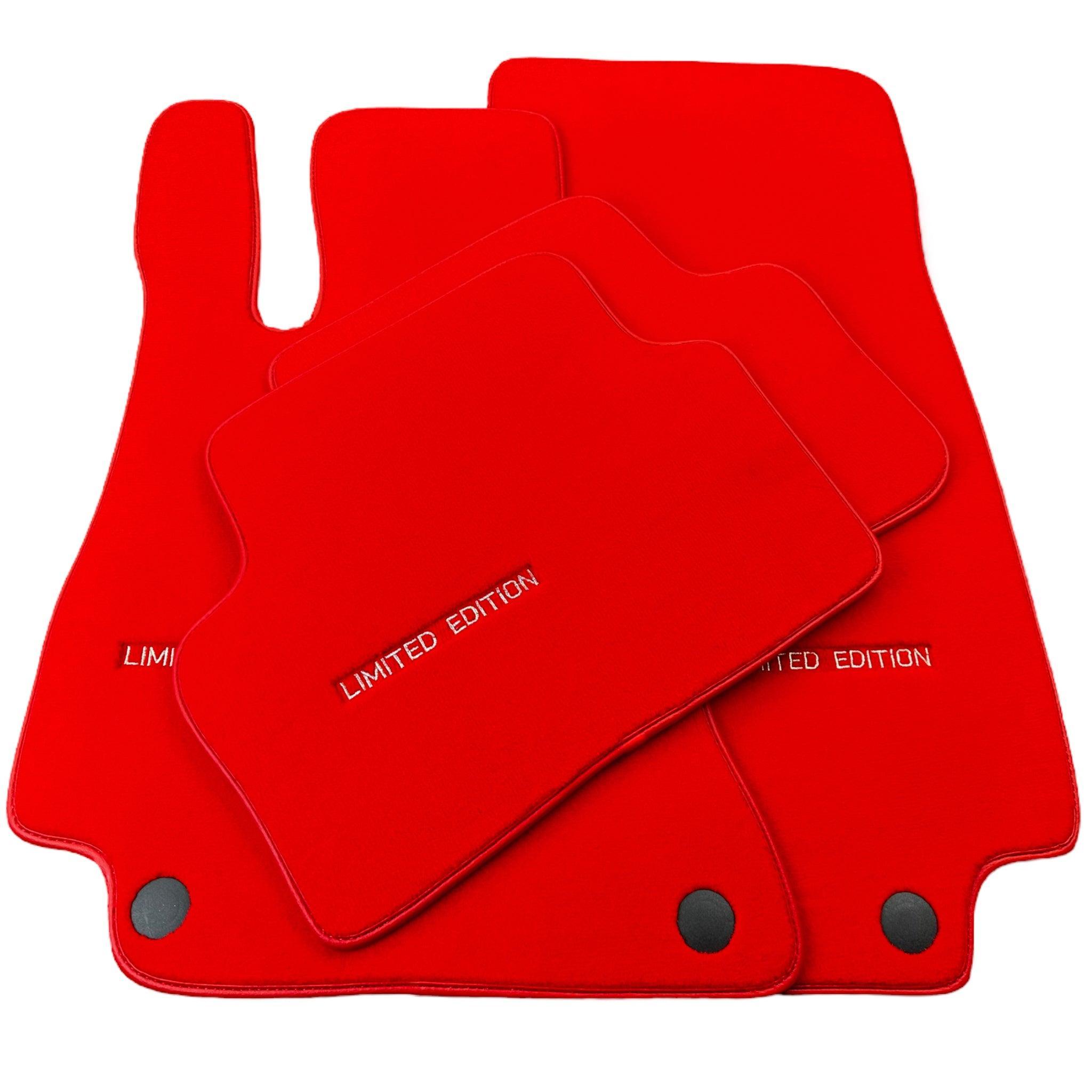 Red Floor Mats For Mercedes Benz E-Class W213 Sedan (2016-2020) | Limited Edition - AutoWin