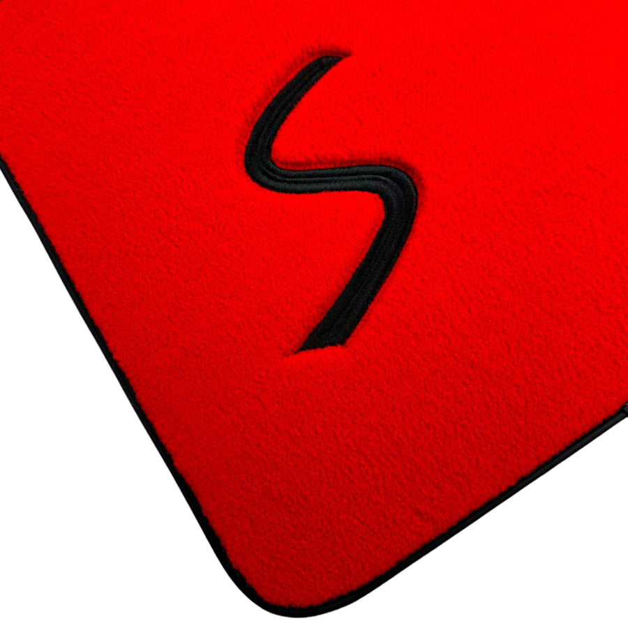 Red Floor Mats for Mini Cooper / One R53 (2001-2007) Cooper S - AutoWin