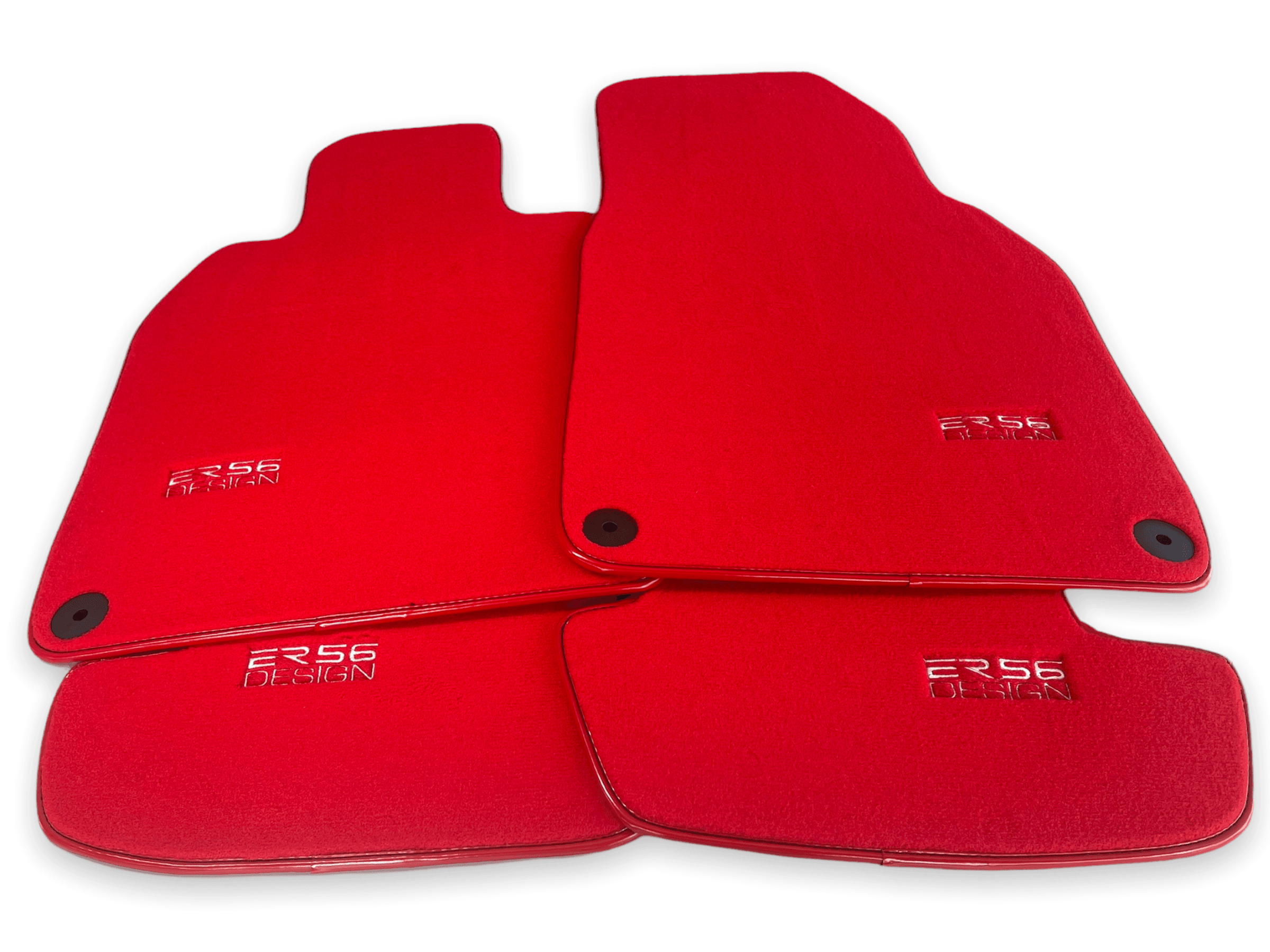 Red Floor Mats for Porsche Cayenne (2010-2018) | ER56 Design - AutoWin