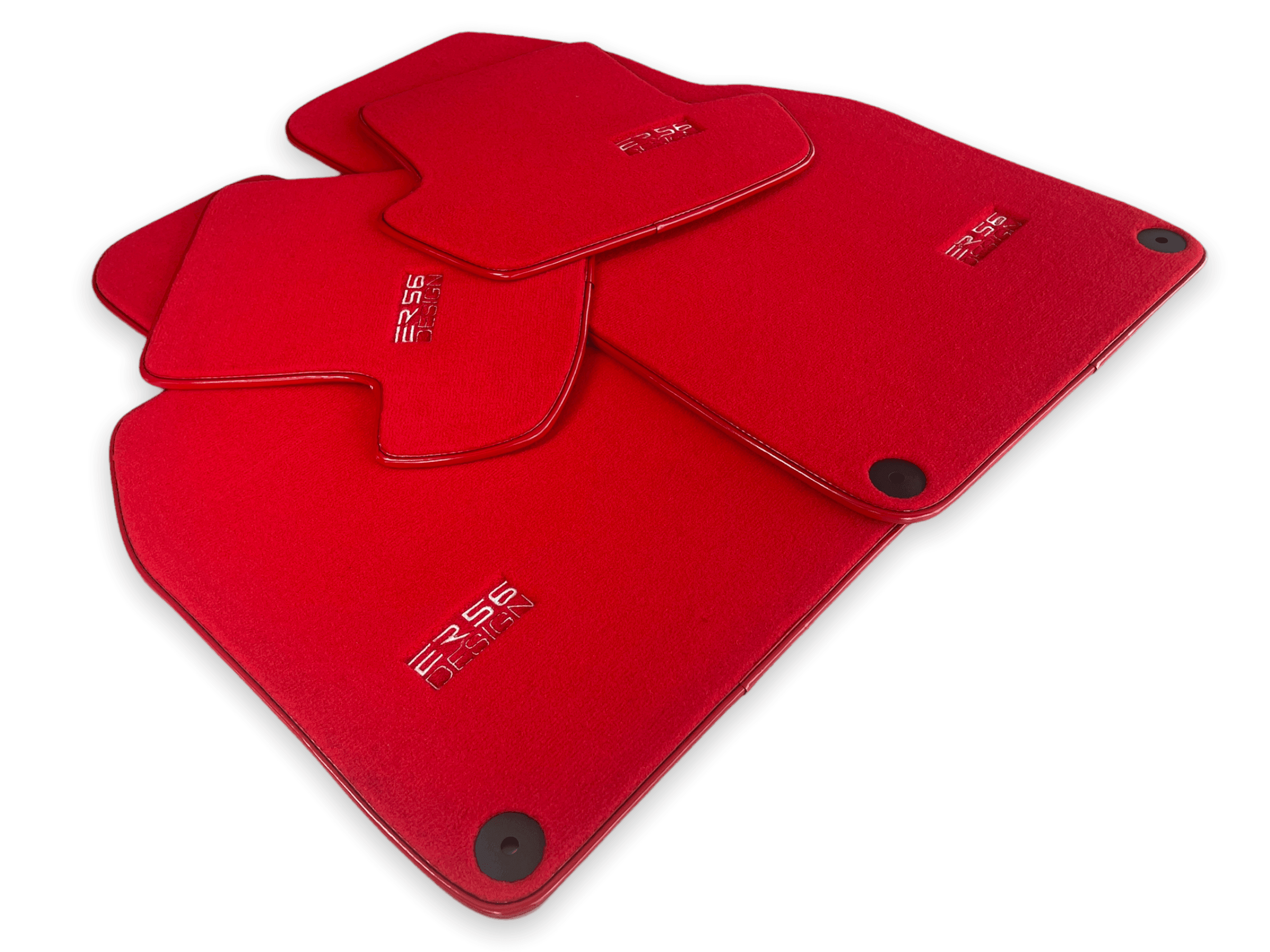Red Floor Mats for Porsche Cayenne (2010-2018) | ER56 Design - AutoWin