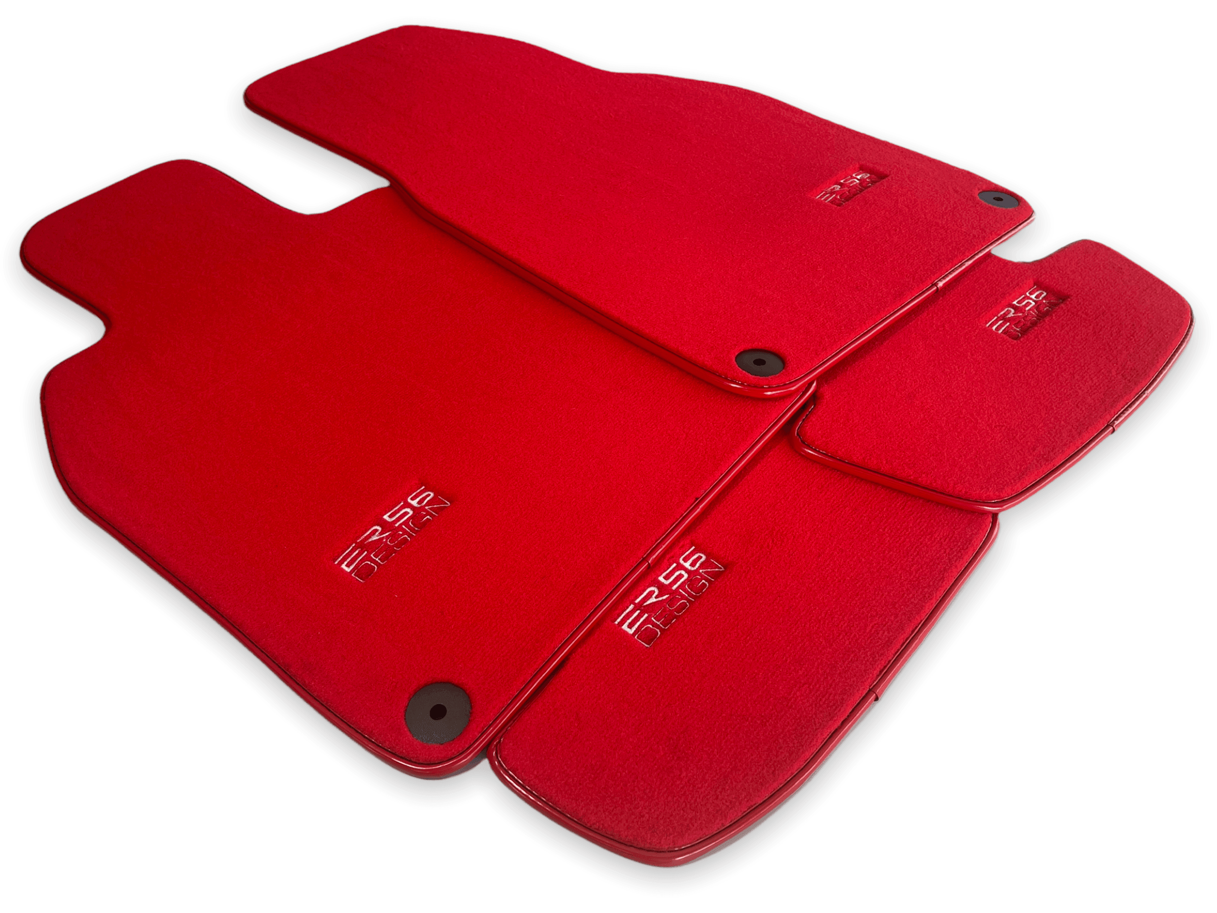 Red Floor Mats for Porsche Cayenne (2010-2018) | ER56 Design - AutoWin
