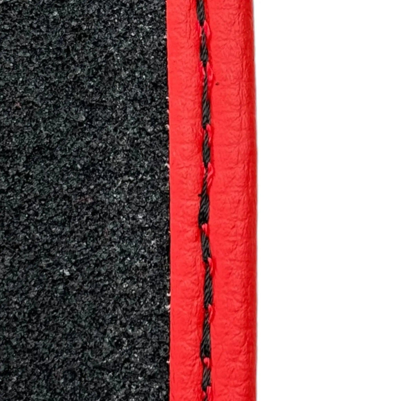 Red Floor Mats for Tesla Model Y (2020-2023) with Red Trim - AutoWin