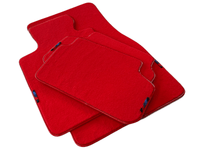 Red Mats For BMW M5 G90 (2023-2026) Sedan With M Package AutoWin Brand - AutoWin