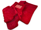 Red Sheepskin Floor Mats For Bentley Bentayga Er56 Design Brand - AutoWin