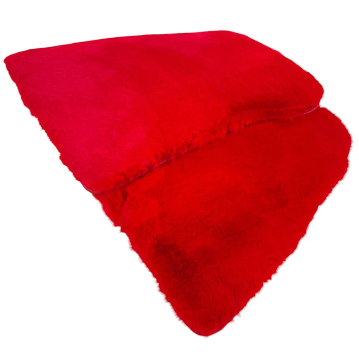 Red Sheepskin Floor Mats for Ferrari 296 GTB (2022-2027)