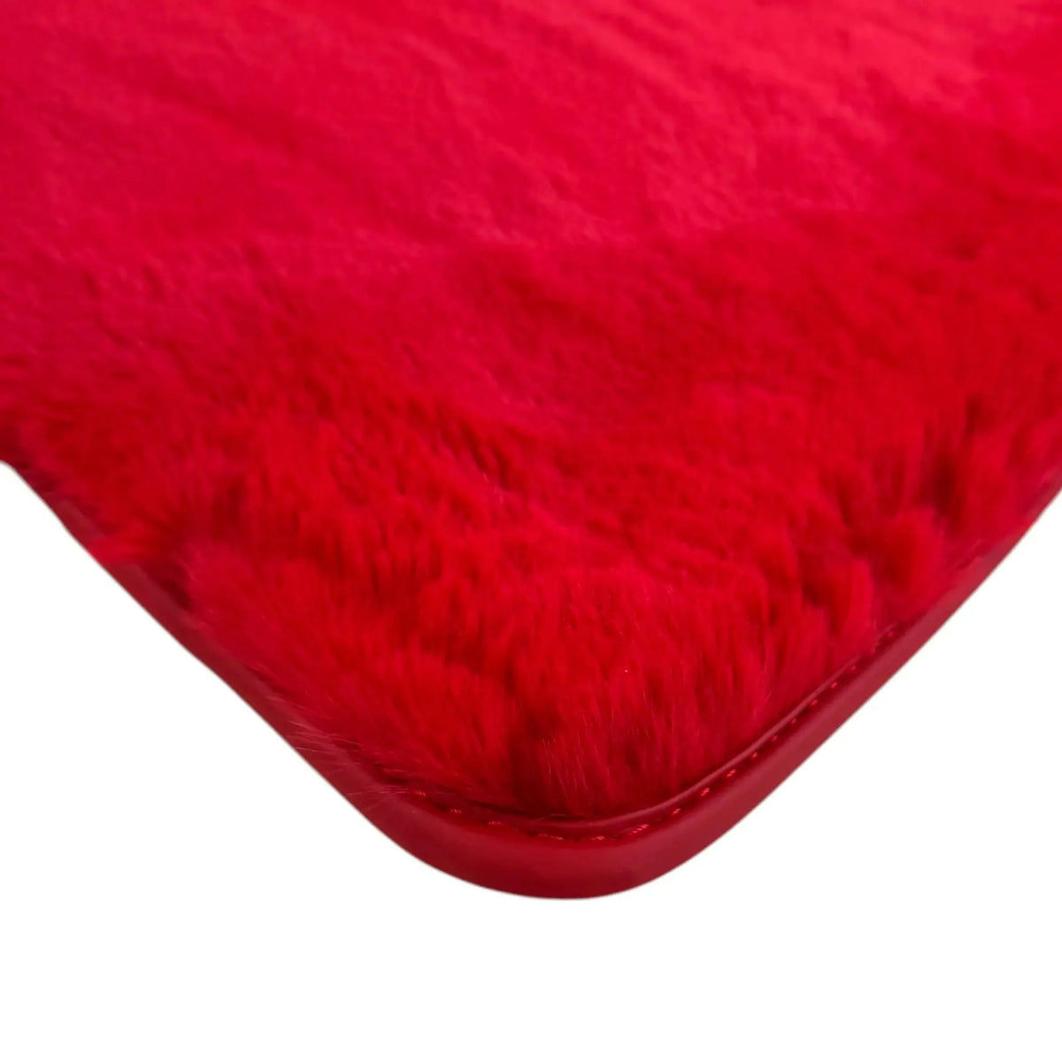 Red Sheepskin Floor Mats for Ferrari 296 GTS (2022-2027)