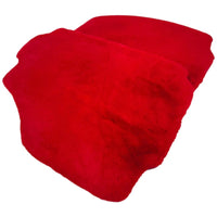 Red Sheepskin Floor Mats for Ferrari 458 Italia (2009-2015)