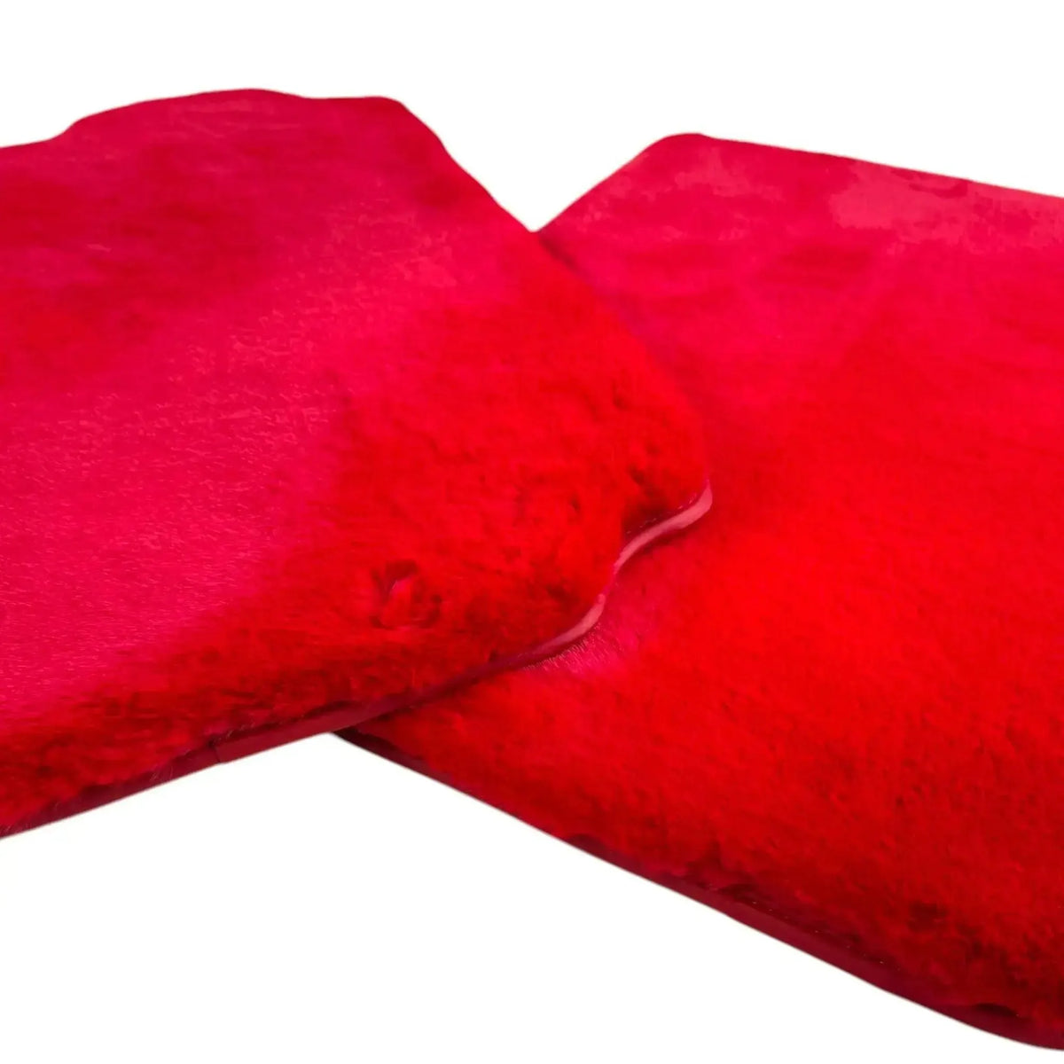 Red Sheepskin Floor Mats for Ferrari 458 Speciale (2012-2015)
