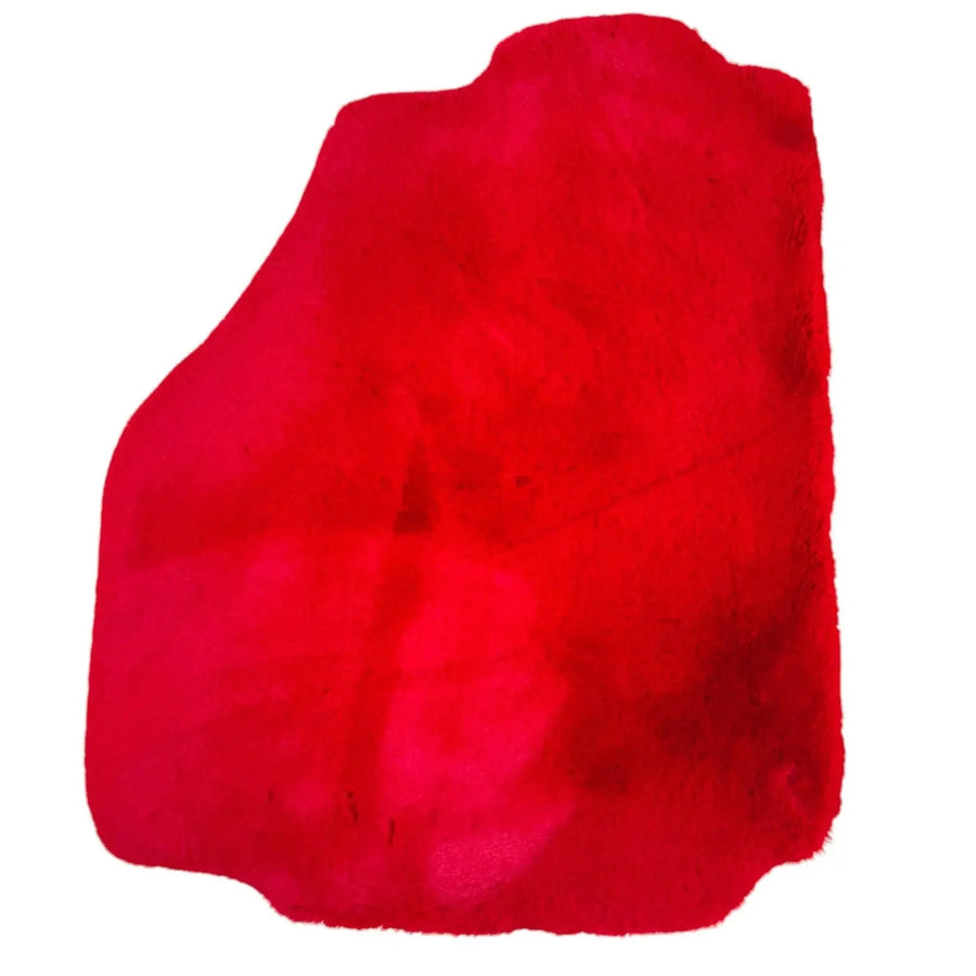 Red Sheepskin Floor Mats for Ferrari F8 Tributo (2019-2023)