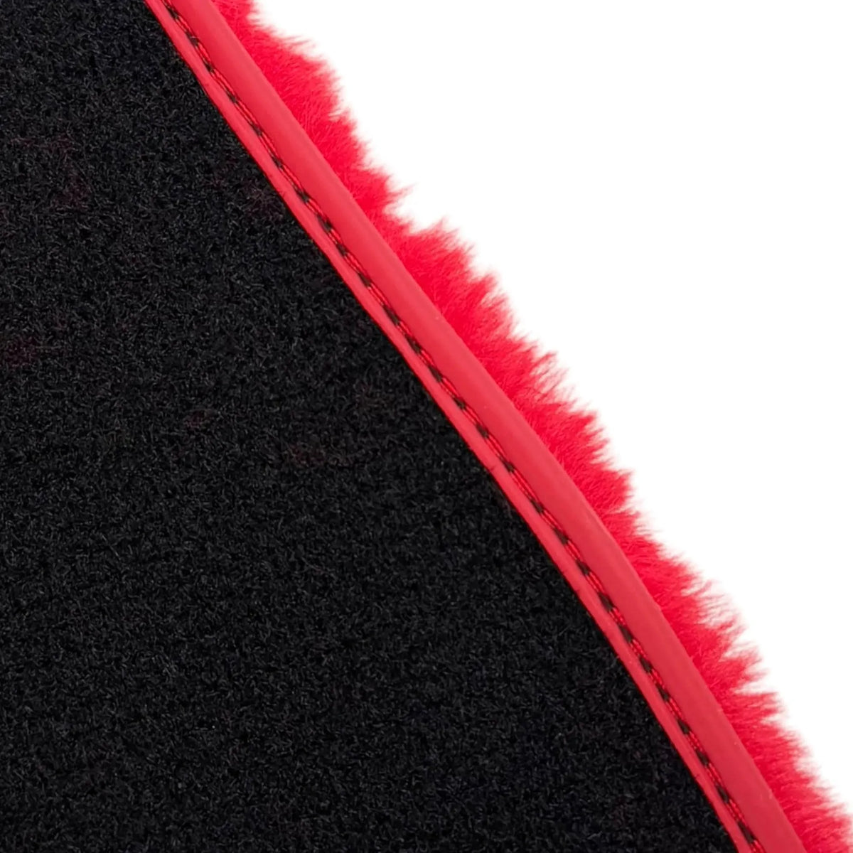 Red Sheepskin Floor Mats for Ferrari Portofino (2018-2023)