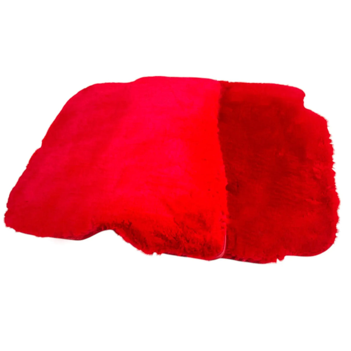 Red Sheepskin Floor Mats for Ferrari Portofino (2018-2023)