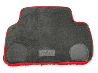 Red Sheepskin Floor Mats For Bentley Continental GTC (2011-2018) ER56 Design - AutoWin