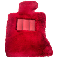 Red Sheepskin Floor Mats For Rolls Royce Ghost Series II (2021-2024) ER56 Design Brand