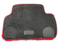 Red Sheepskin Floor Mats For Rolls Royce Phantom VIII (2017-2024) Design Brand - AutoWin
