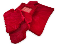 Red Sheepskin Floor Mats For Rolls Royce Phantom VIII (2017-2024) Design Brand - AutoWin