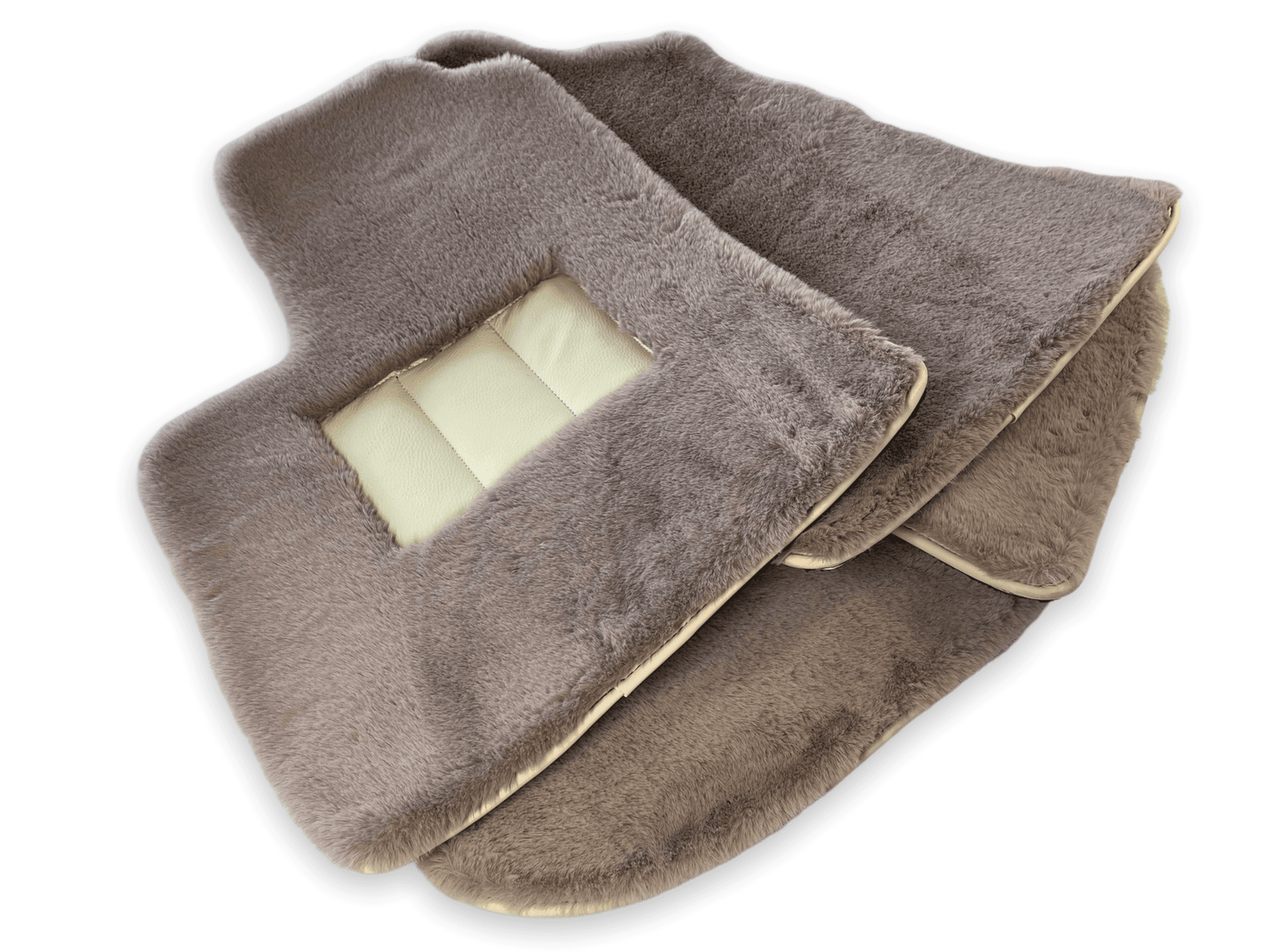 Sheepskin Floor Mats For Bentley Continental GTC (2006–2011) Er56 Design - AutoWin