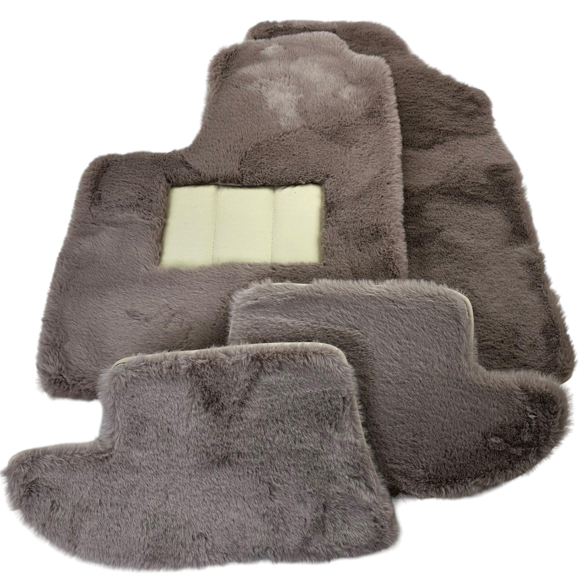 Sheepskin Floor Mats For Bentley Continental GTC (2018-2023) ER56 Design - AutoWin