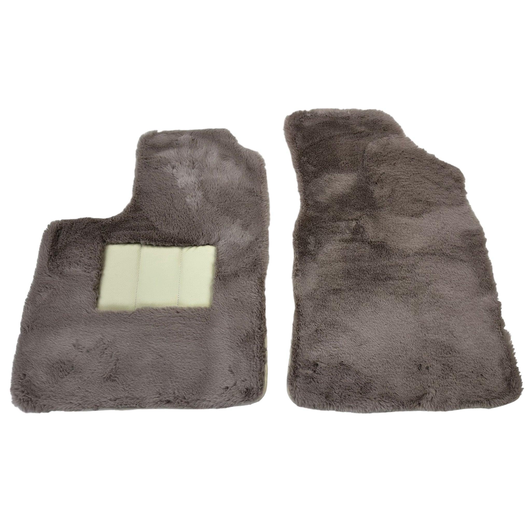 Sheepskin Floor Mats For Bentley Continental GTC (2018-2023) ER56 Design - AutoWin