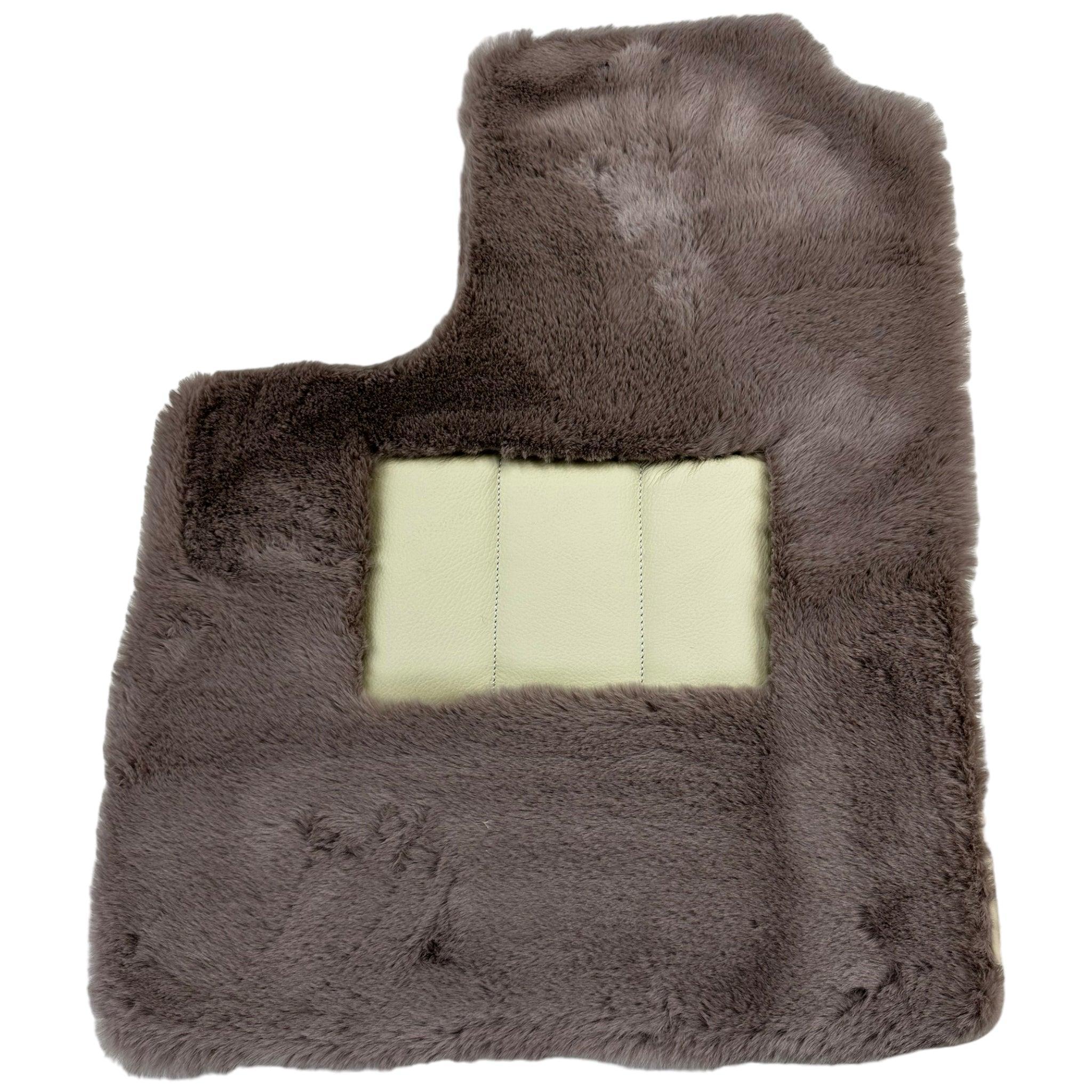 Sheepskin Floor Mats For Bentley Continental GTC (2018-2023) ER56 Design - AutoWin