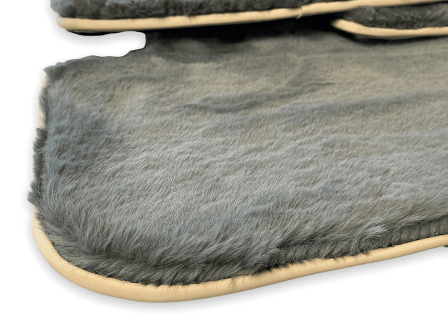 Sheepskin Floor Mats For Rolls Royce Phantom VIII (2017-2024) ER56 Design Brand - AutoWin