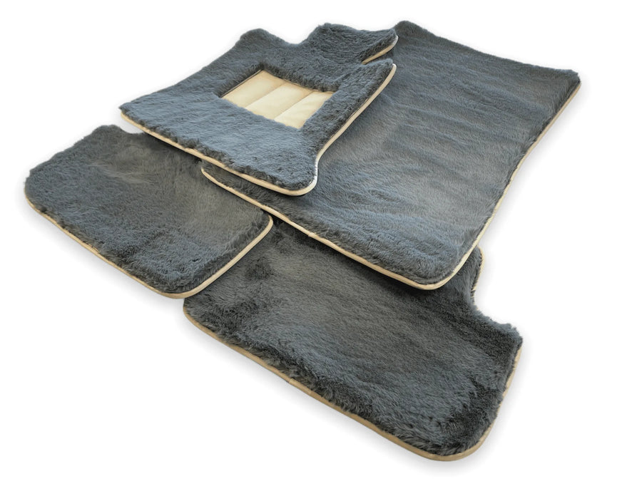 Sheepskin Floor Mats For Rolls Royce Phantom VIII (2017-2024) ER56 Design Brand - AutoWin