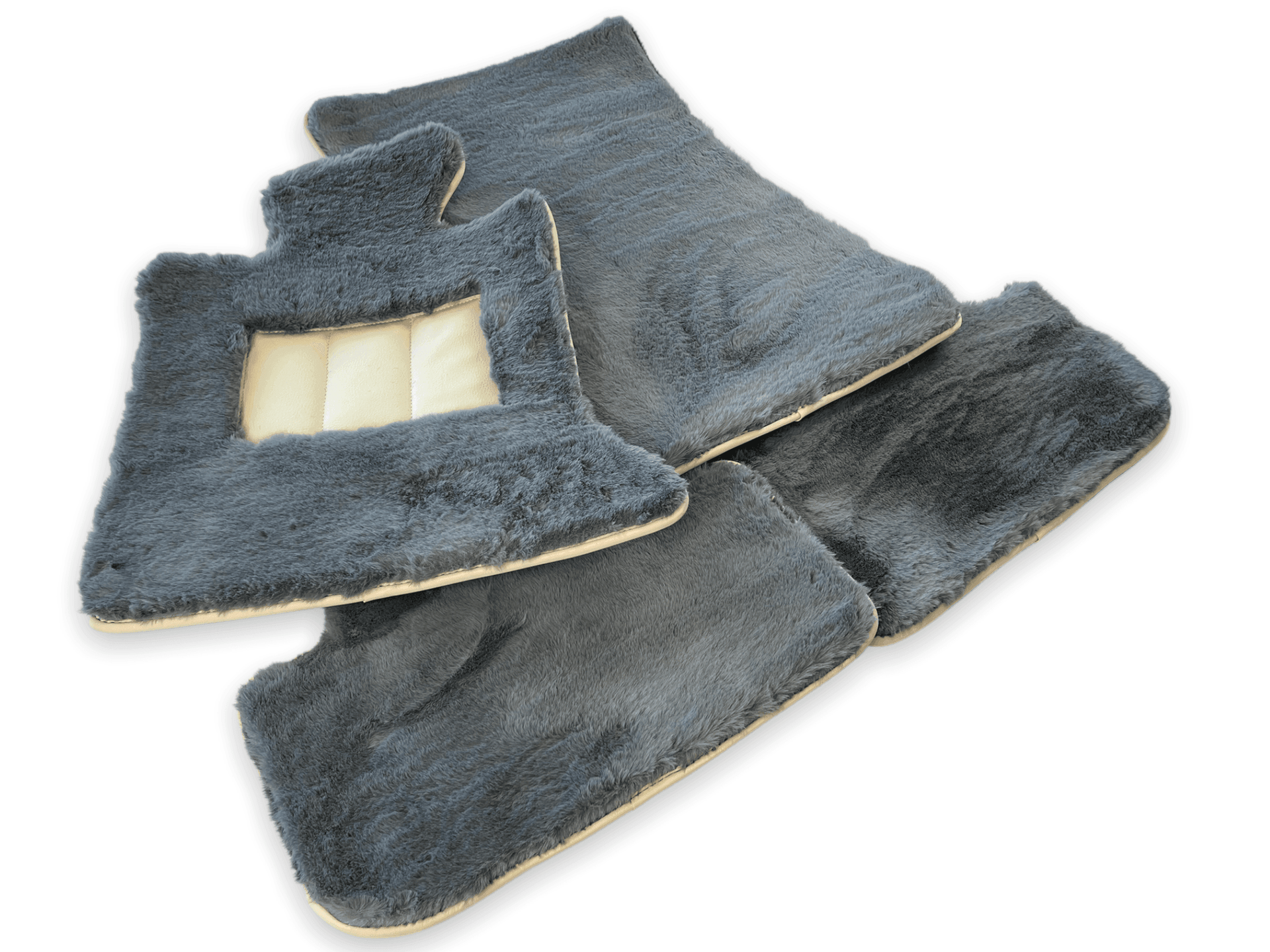 Sheepskin Floor Mats For Rolls Royce Spectre (2023-2024) ER56 Design Brand - AutoWin