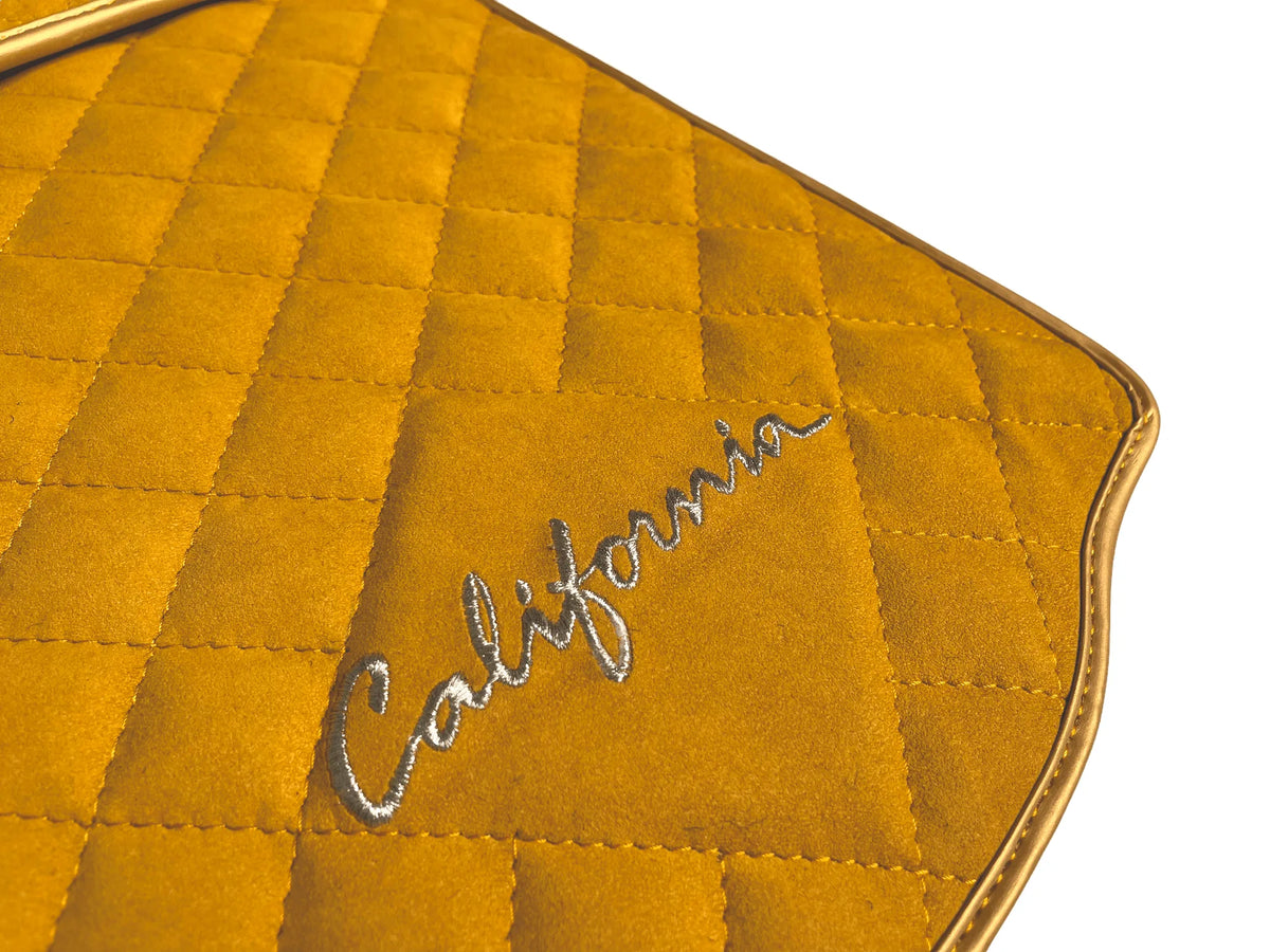 Tan Alcantara Floor Mats For Ferrari California 2008-2014 - AutoWin
