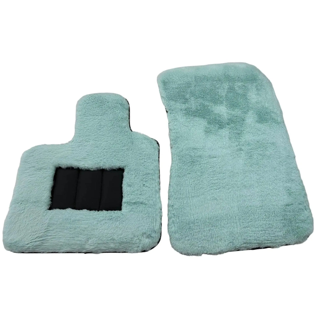 Tiff Blue Sheepskin Floor Mats for Rolls Royce Phantom VIII (2017-2024) ER56 Design Brand