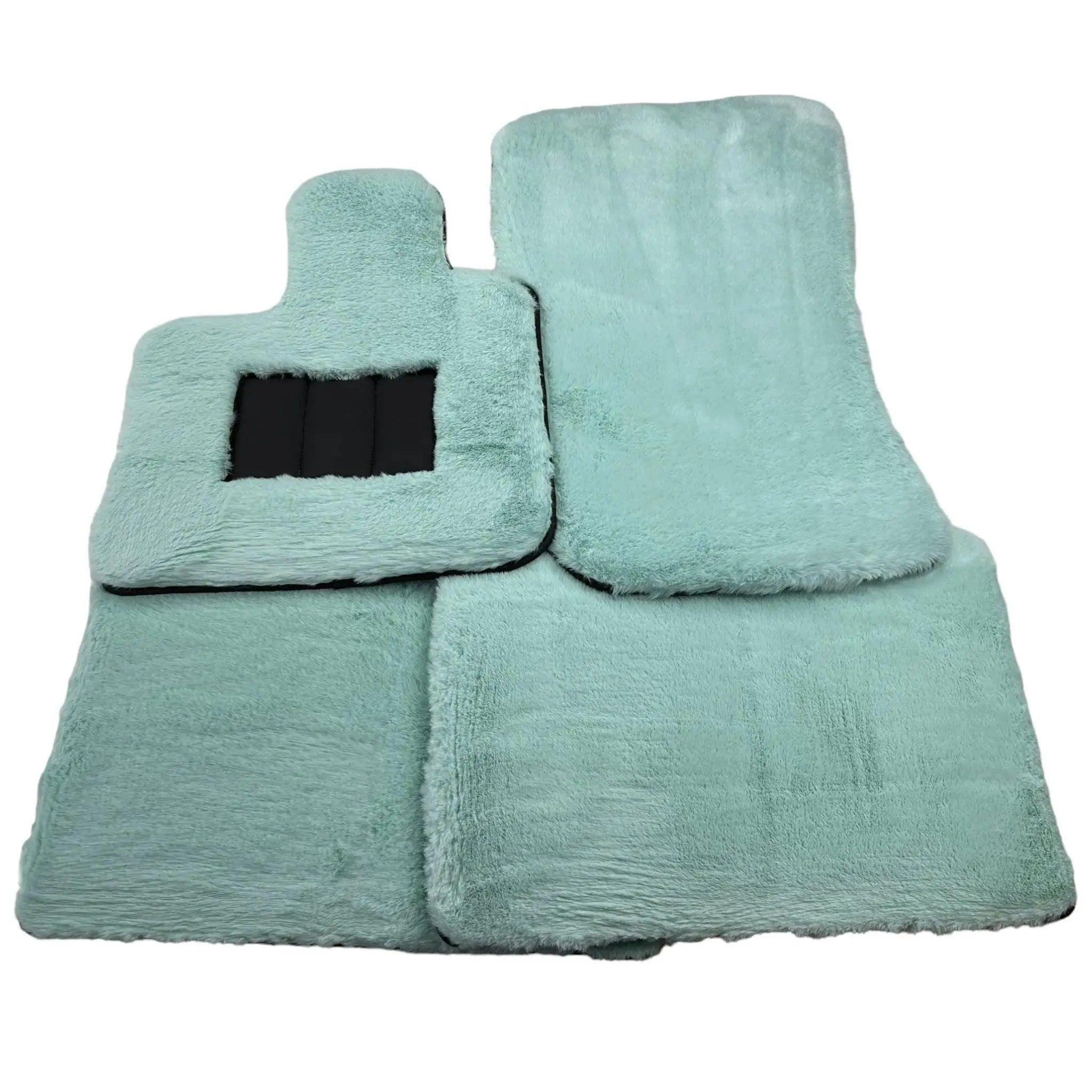Tiffany Blue Sheepskin Floor Mats For Bentley Flying Spur (2005-2013) Er56 Design Brand - AutoWin
