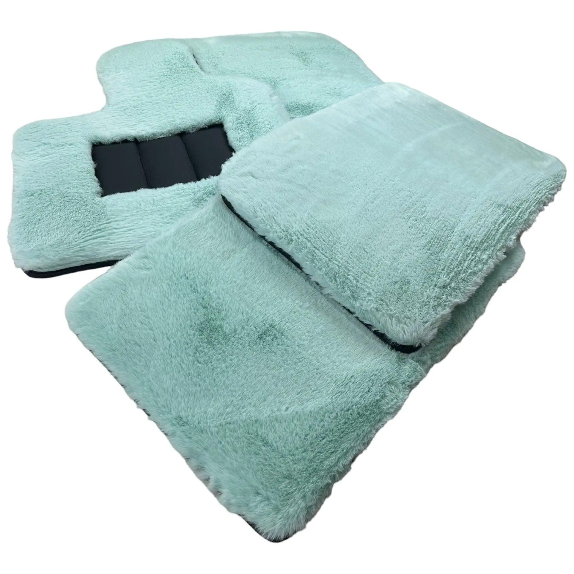 Tiffany Blue Sheepskin Floor Mats For Rolls Royce Spectre (2023-2024) ER56 Design Brand - AutoWin