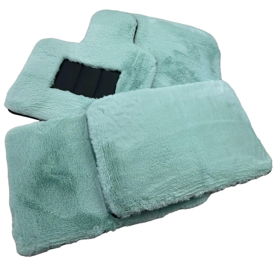 Tiffany Blue Sheepskin Floor Mats For Rolls Royce Spectre (2023-2024) ER56 Design Brand - AutoWin