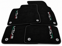 Floor Mats For Lamborghini Urus Black Tailored Orange Edition - Black