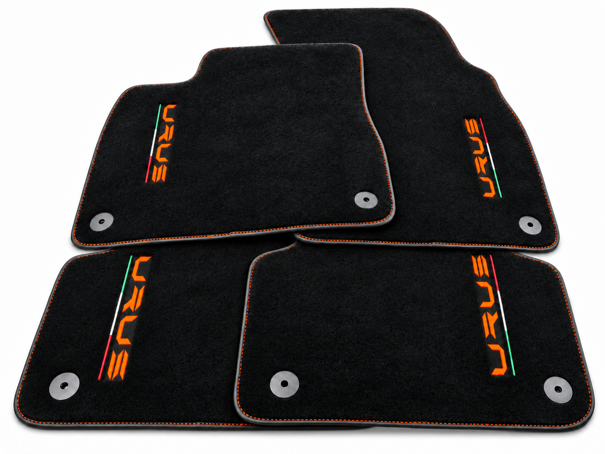 Floor Mats For Lamborghini Urus Black Tailored Orange Edition - Orange