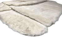 White Sheepskin Floor Mats For Bentley Continental GTC (2006–2011) Er56 Design - AutoWin