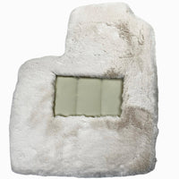 White Sheepskin Floor Mats for Bentley Continental GTC (2018-2023) ER56 Design - AutoWin