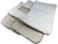 White Sheepskin Floor Mats For Rolls Royce Phantom VIII (2017-2024) ER56 Design Brand