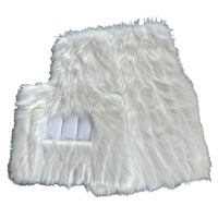 White Sheepskin Floor Mats For Rolls Royce Phantom VIII (2017-2024) ER56 Design Brand