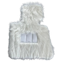 White Sheepskin Floor Mats For Rolls Royce Phantom VIII (2017-2024) ER56 Design Brand