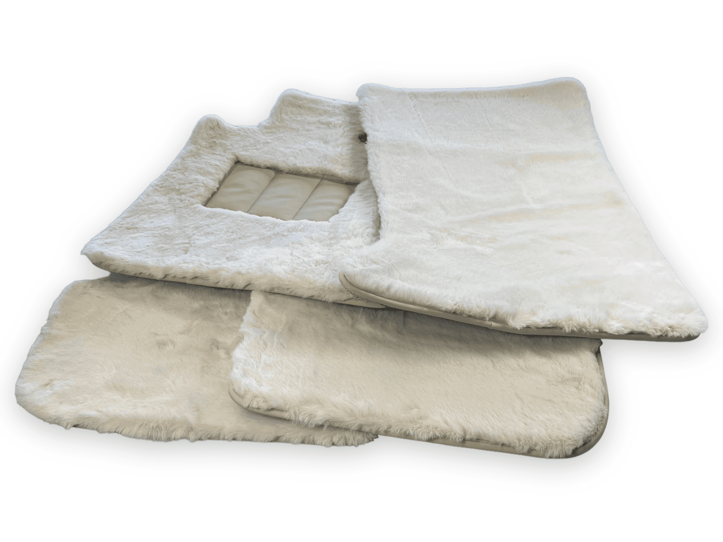White Sheepskin Mats for Rolls Royce Spectre (2023-2024)