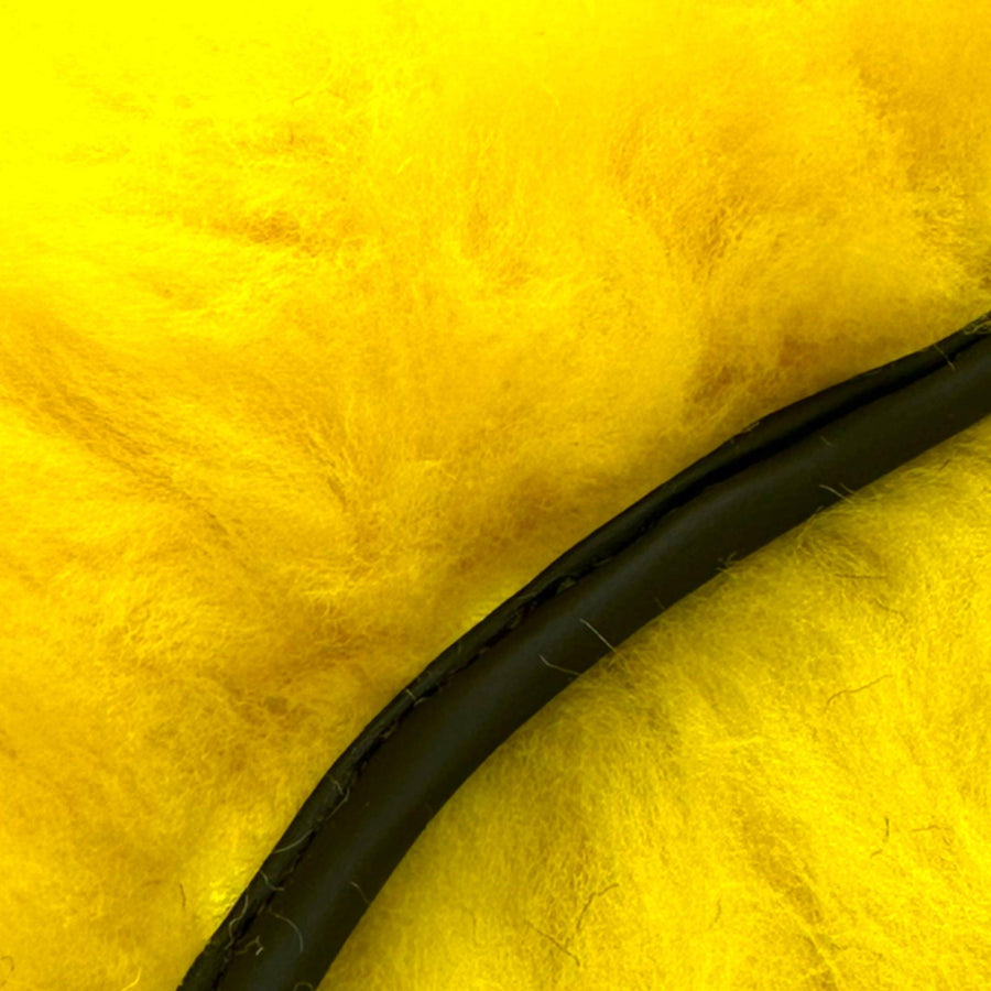 Yellow Sheepskin Floor Mats for Rolls Royce Dawn (2016-2023) ER56 Design Brand - AutoWin