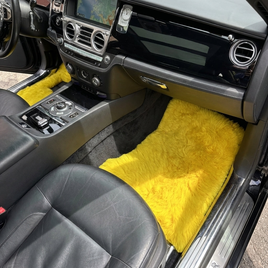 Interior look of floor mats for Rolls Royce Ghost Series I (2010–2020) ER56 Design Brand