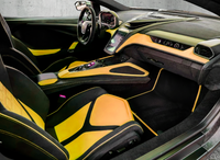 Customizable Black Floor Mats For Lamborghini Urus Tailored With Yellow Trim