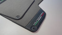 Gray Floor Mats for Lamborghini Huracan With Carbon Fiber Leather