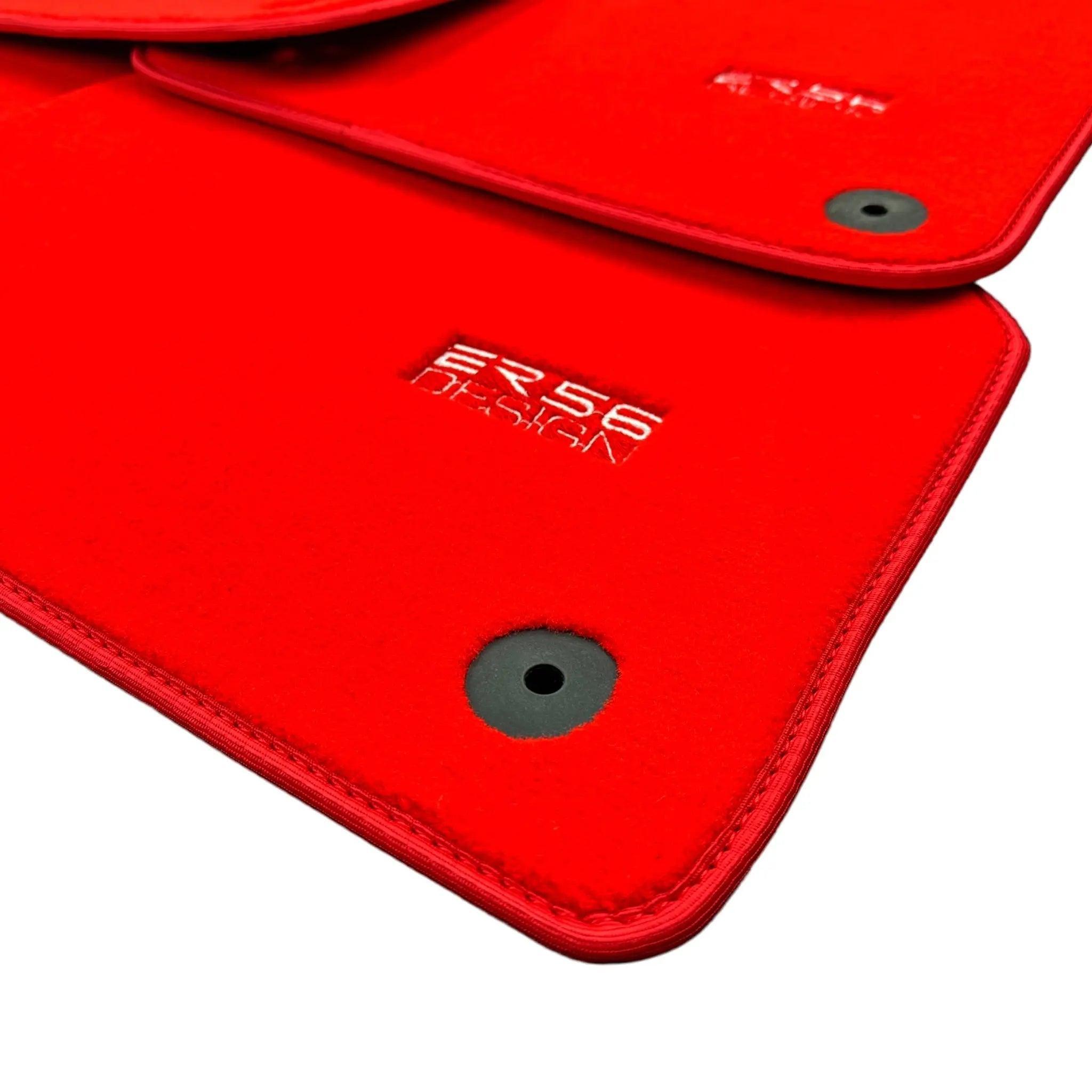 Red Floor Mats for Audi A1 5-door Hatchback 2010-2018 | ER56 Design - AutoWin