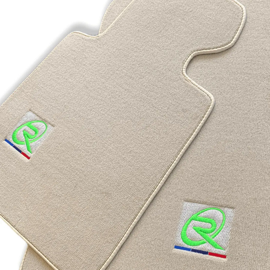 Beige Floor Mats For BMW 1 Series F20 Brand Tailored Set Perfect Fit Green - AutoWin