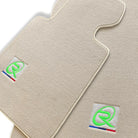 Beige Floor Mats For BMW 4 Series F36 Gran Coupe Tailored Set Perfect Fit - AutoWin