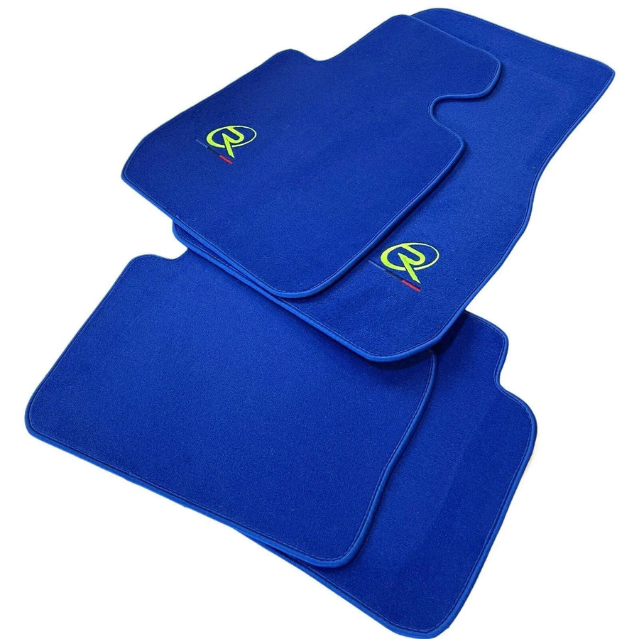 Blue Floor Mats For BMW 1 Series E87 Tailored Set Perfect Fit - AutoWin