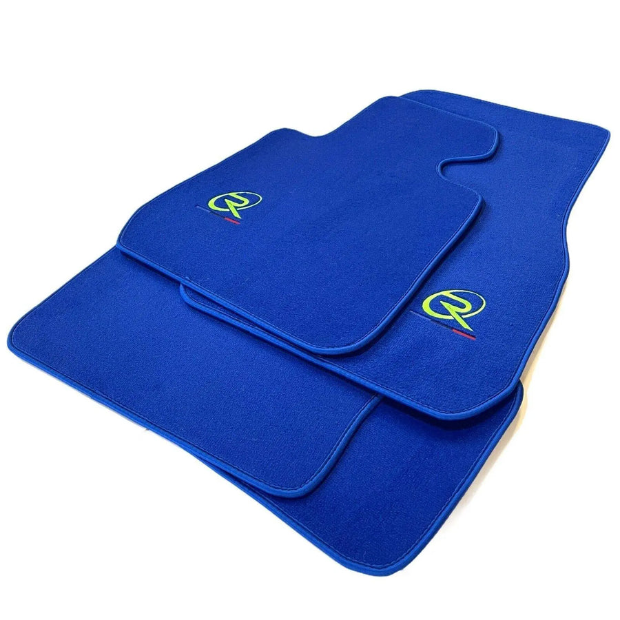 Blue Floor Mats For BMW 2 Series F22 Tailored Set Perfect Fit - AutoWin