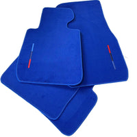 Blue Floor Mats For BMW 4 Series F32 With M Package - AutoWin
