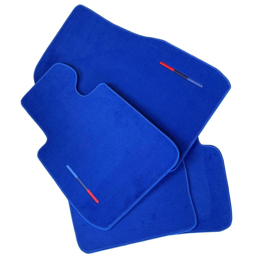 Blue Floor Mats For BMW X3 Series G01 With M Package - AutoWin